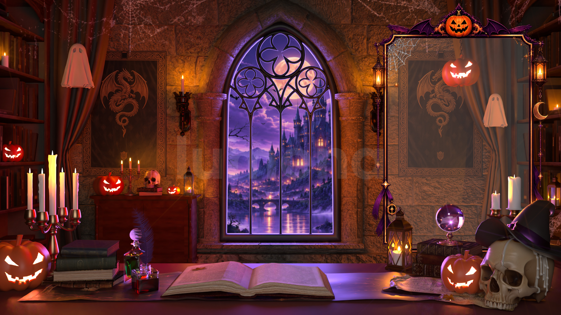 할로윈 방송배경 Halloween Room