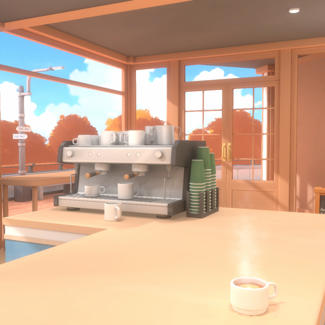 가을 카페 Cafe in autumn